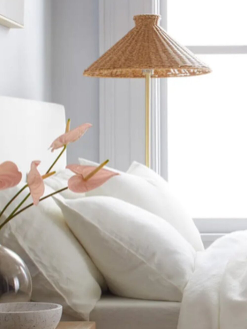 European Linen Sham Ivory